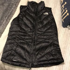 The North Face black down vest, Small